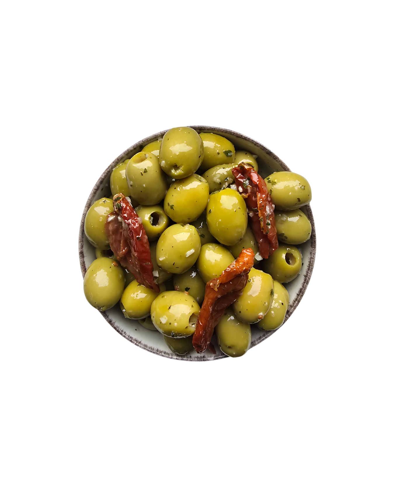 Marinuotos žaliosios alyvuogės