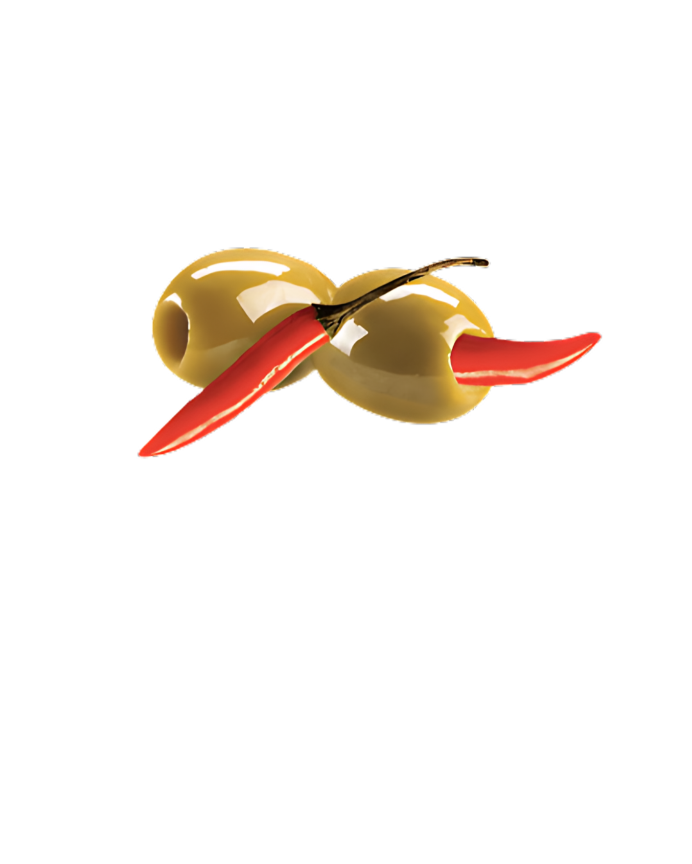 Žaliosios alyvuogės įdarytos piri piri paprika