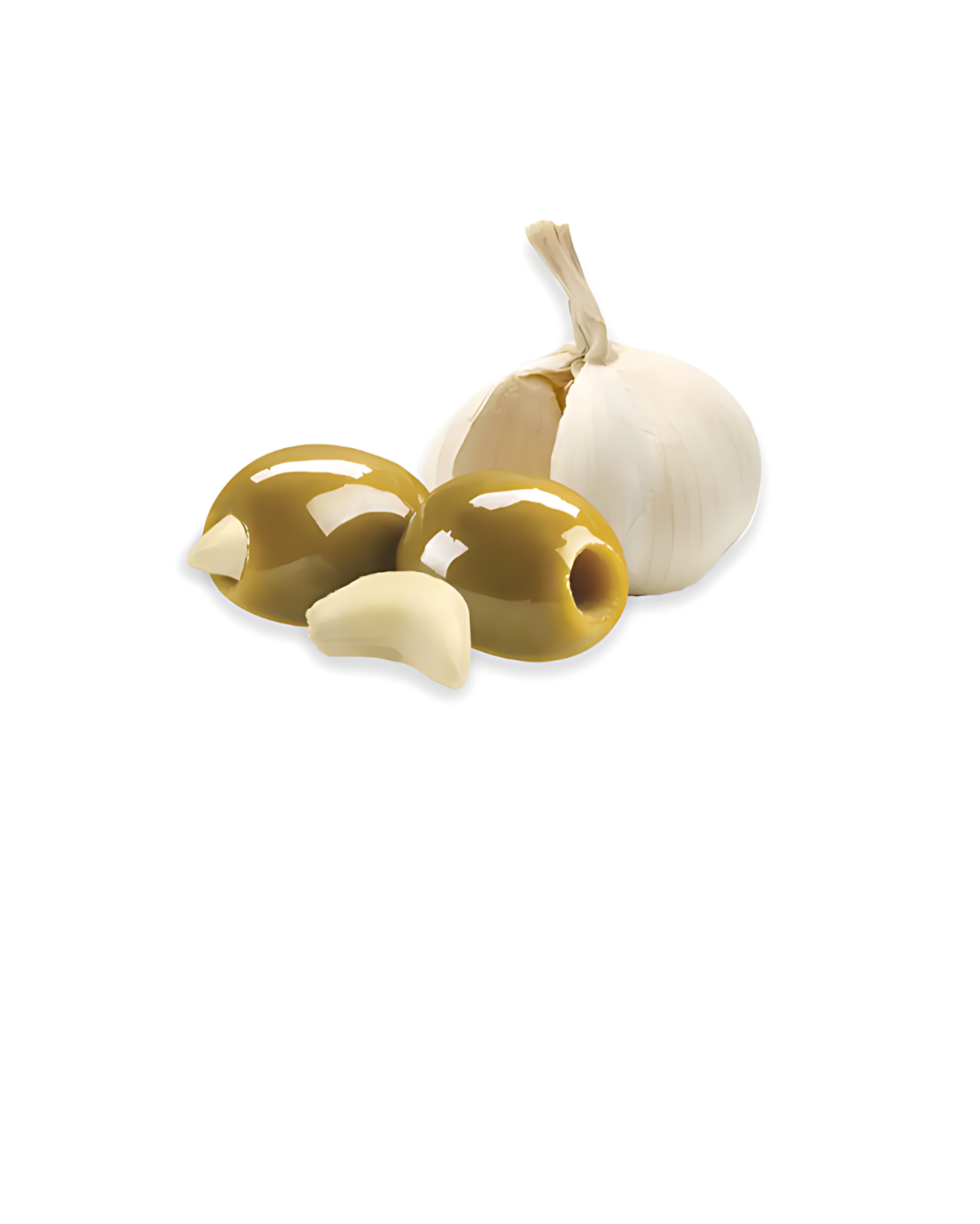 Žaliosios alyvuogės įdarytos česnakais