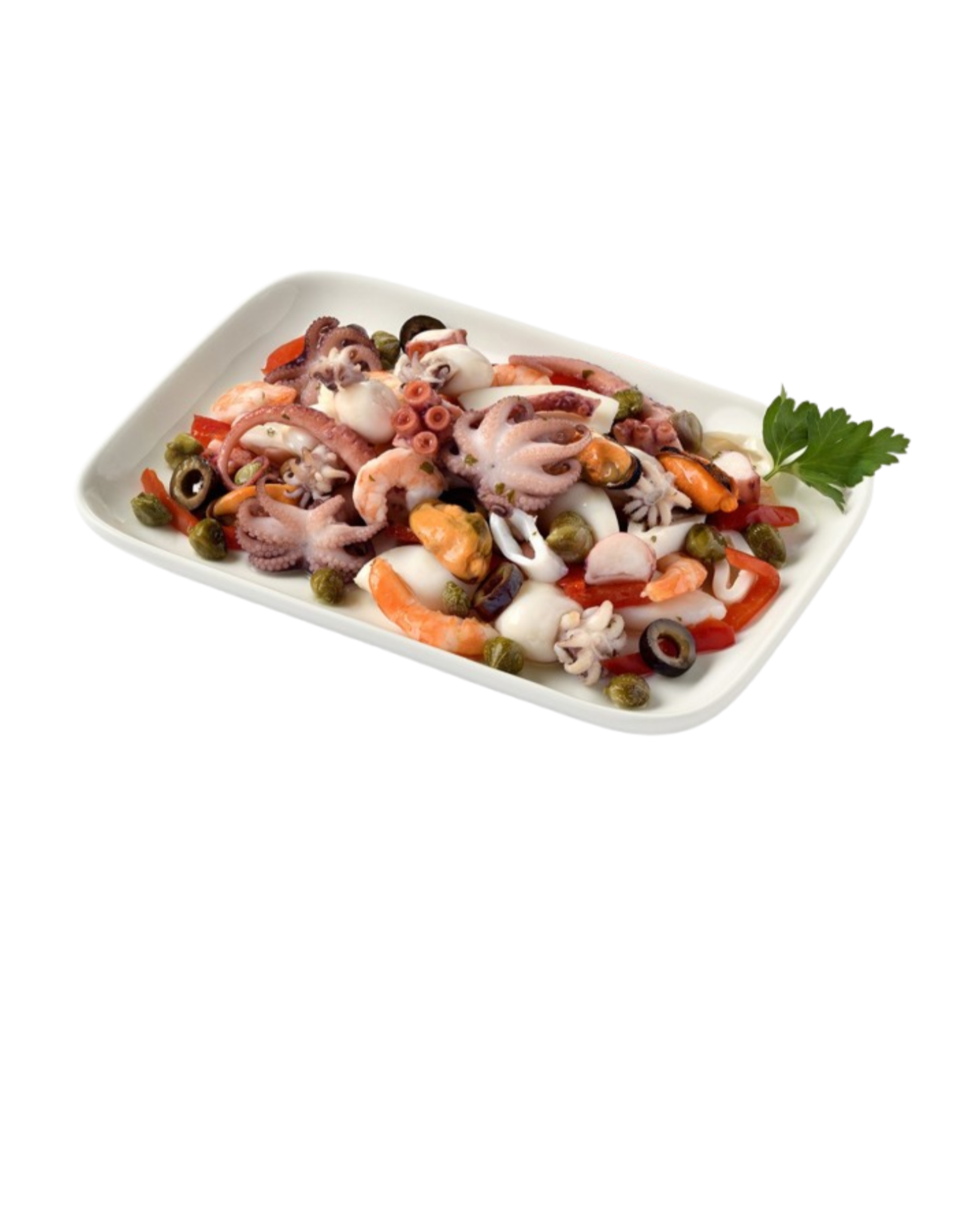 Jūros gėrybių užkandis su daržovėmis