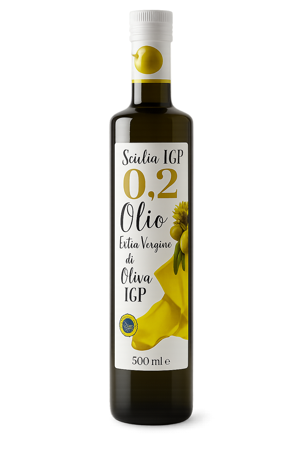 Nefiltruotas ypač tyras alyvuogių aliejus (500 ml)
