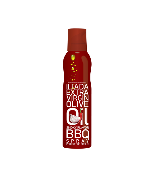 Purškiamas alyvuogių aliejus BBQ skonio 250 ml